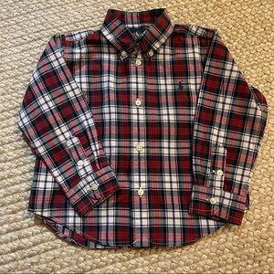 Ralph Lauren Long Sleeve Plaid Polo 24mo